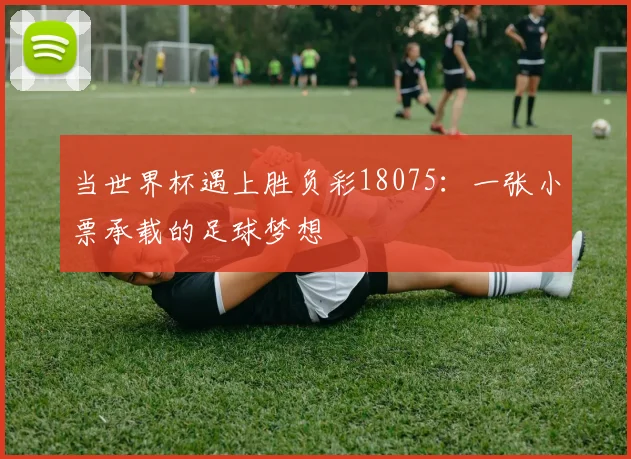 当世界杯遇上胜负彩18075：一张小票承载的足球梦想